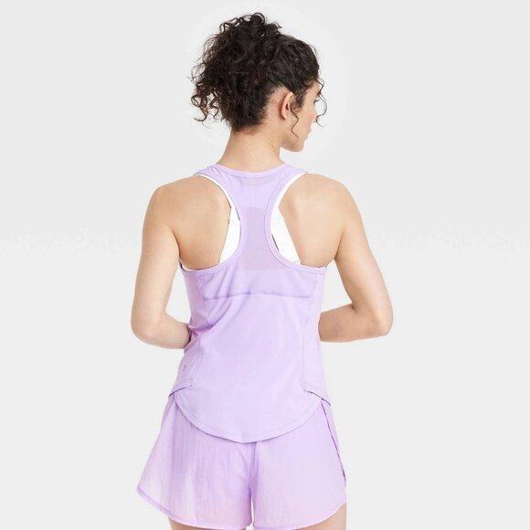 XS - Womens Sprint Free Racerback Tank Top - All In Motion - Purple - Picture 9 of 10